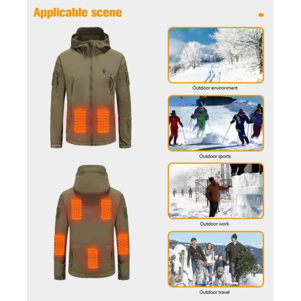USB Electric Heated Vest Jacket , 60degree Rechargeable Heated Jackets Xf Wj ODM