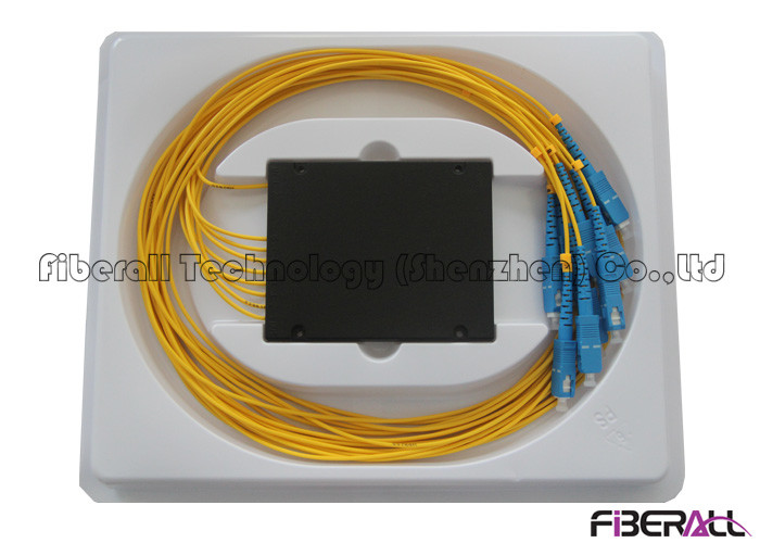 China High Accuracy FTTH Fiber Optic PLC Splitter With SC Connector Low Insertion Loss wholesale