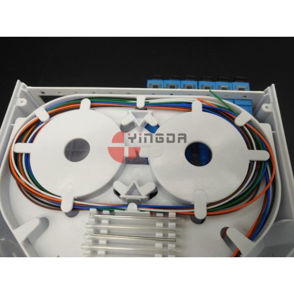 12 SC Ports Fiber Optic Termination Box , DIN Termination Box ABS