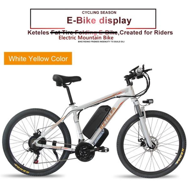 Electric Bicycle 26 Inch Mountain Beach Ebike Fat Tire Electric Bike For Adults