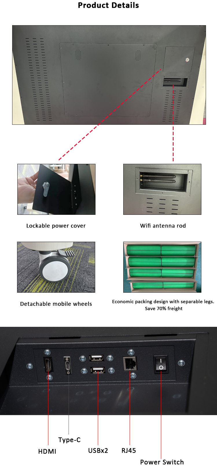 43 Inch 4K Resolution Interactive Touch Table with Quad-core Proces
