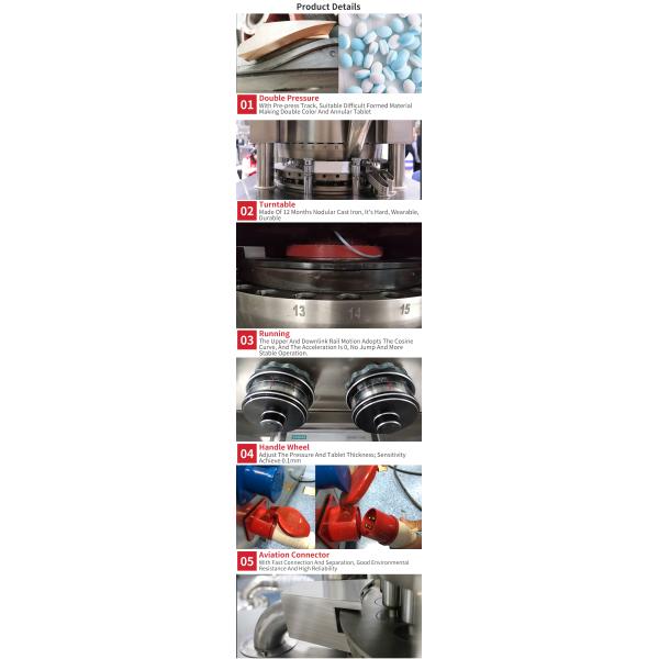 Zp-35 Two Year Warranty Auto Rotary 134000 Tablets/H Tablet Press Machine