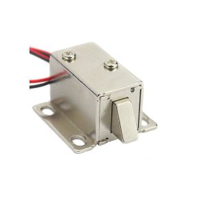 Small DC 12V Electromagnetic Cabinet Lock 4mm Open Frame Solenoid For Window