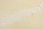 Silver Sequin Lace Trim Butterfly Patterned For Multiapplication