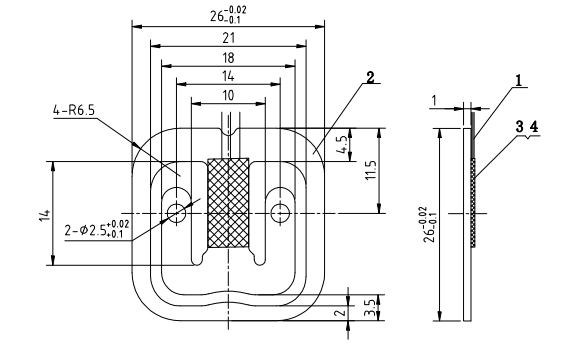 Parallel Beam Miniature Load Cell Alloy Aluminum Kitchen Scale Sensors