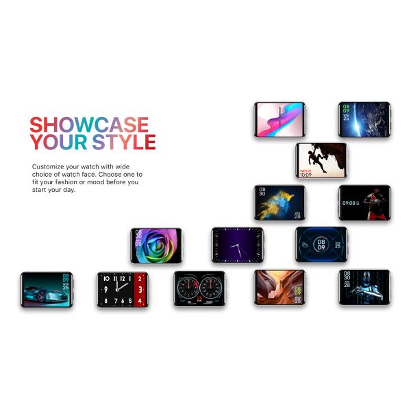 Touch Screen DM100 HD Waterproof GPS Android Mobile Smartwatch Watches For Ladies Men