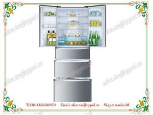 China OP-518 Stainless Steel Electricity Power Source No Frost French Doors Refrigerator on sale