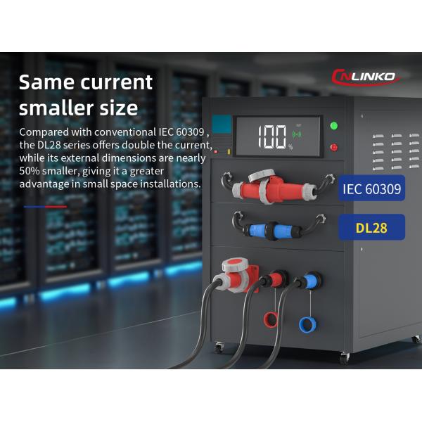 Cnlinko DL-28 IP68 Plastic 50A 500V AC Industrial Circular Female Power Connector 5 Pin Waterproof Connector