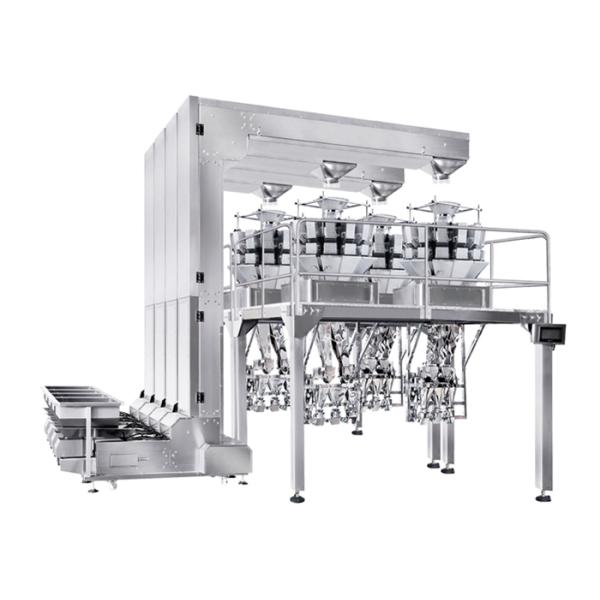Fully Automatic Cup Packaging Machine With Multihead Weigher For Packaging Snack Foods,Candy