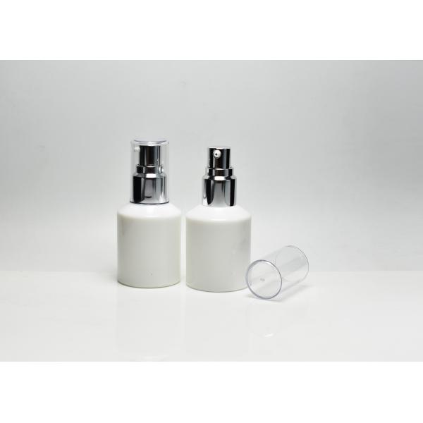 BG-106X-40,40ml opal white glass serum bottle, opaque white glass primary skin care packaging for serum, moisturizer
