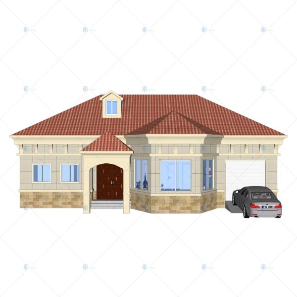 Quality Luxury Villa - (QB11) 2019 New Price Prefab Homes steel structure Building Design With garage for sale