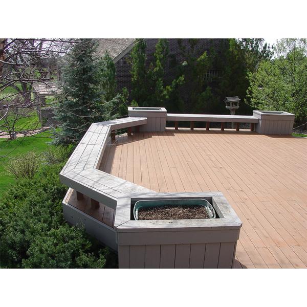 Weather Resistance Composite Wood Park Bench With Wood Plastic Composite Material