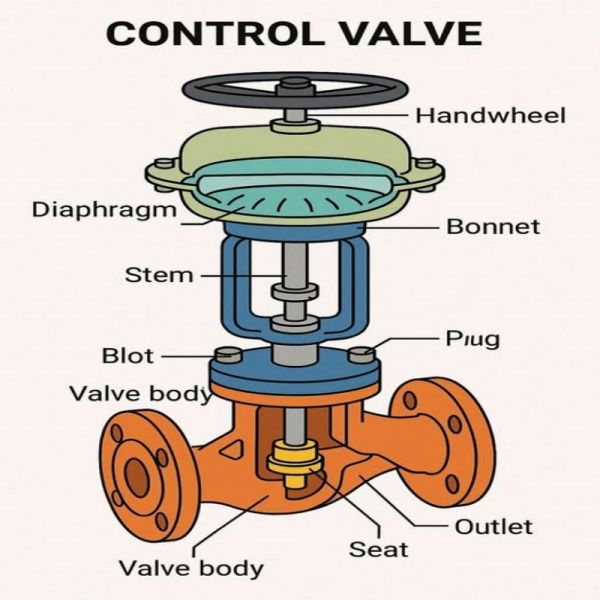 Soft Seal Single Seat DN100 Control Valve PN16 Industrial Fluid Control Valve