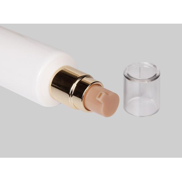 White PE Airless Pump Tube D35mm 35-110ml Cosmetic Custom Face Lotion Serum