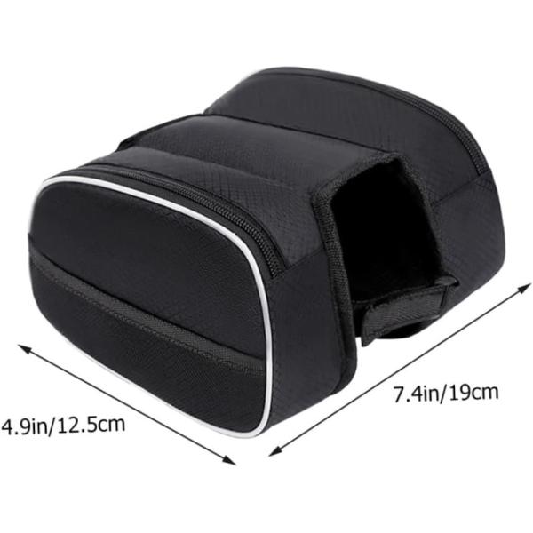 Bike Phone Front Frame Bag Waterproof Bicycle Handlebar Bag With Touch Screen Cell Phone Case Holder Cycling Storage