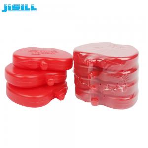 China Red Reusable Food Freezer Mini Ice Packs For Kids Cooler Bags MSDS Approve wholesale