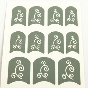 China Flowers printing Nail Art Stencils Full Cover for fingers wholesale