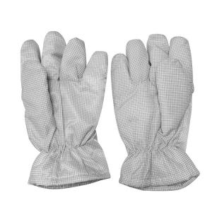 China White Thickening ESD Anti Static Heat Resistant Gloves 5mm Grid Style wholesale