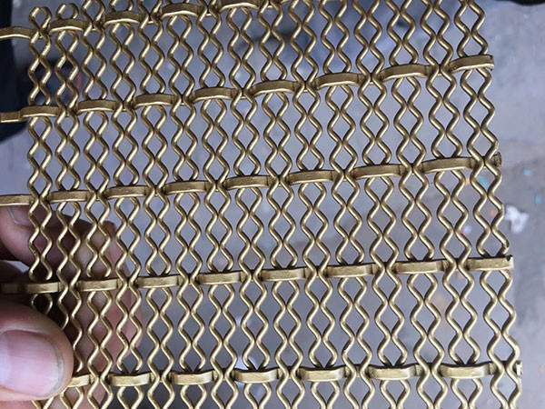 Architectural Woven Metal Mesh Fabric Create Weave Ss Woven Wire Mesh