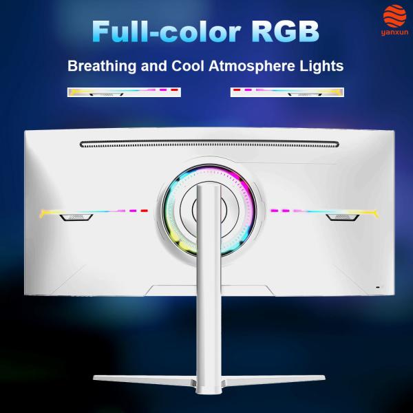 144Hz 165Hz 180Hz 34 Inch Curved Gaming Monitor 1440p RGB LED Computer Monitor Ultrawide