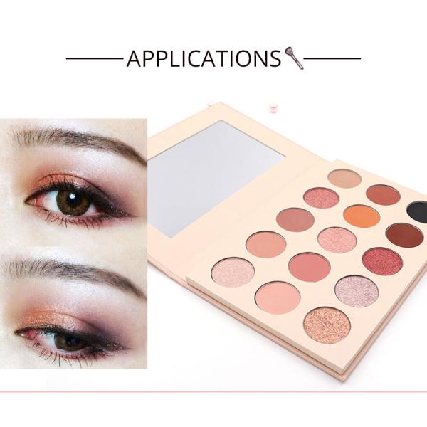 Custom 15 Color Glitter Cream Eyeshadow Shimmer Matte MSDS Approved