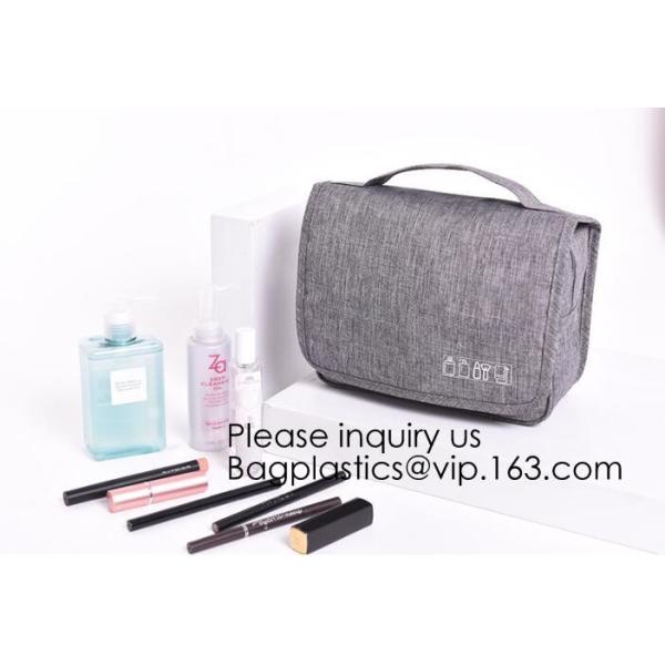 Customized Women/Men Organizer Toiletry Storage Travel Makeup Bag Blank Canvas Cosmetic Bag, bagease, bagplastics