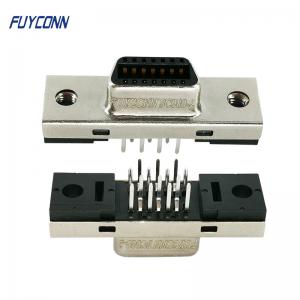 China 14 Pin SCSI Connector Straight PCB Servo Connector With Vertical Terminals on sale