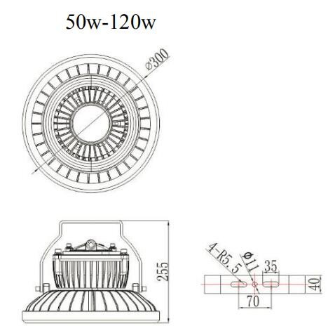 ATEX Flame Proof Explosion Proof LED Lights 150w With 3 Years Warranty