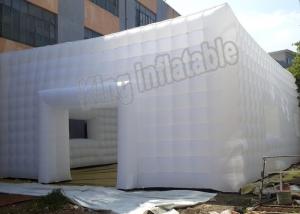 China Marquee Reinforced Seam Inflatable Event Tent PVC Stretch Building Tent With Door And Windows on sale