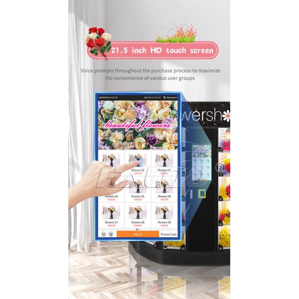 OEM ODM 24 Hour Flower Vending Machine Cooling Locker Vending Machine For Flowers