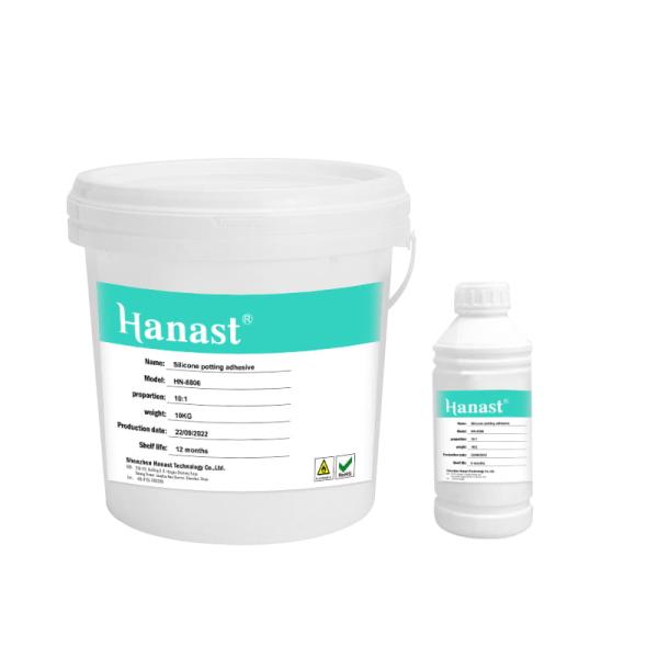 Hanast 10:1 Potting Compound Insulation And Moisture-Proof Potting AB Adhesive Black Two-Component Silicone Adjustable Customization