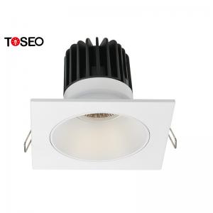 China 10W IP 20 Square Smart Home LED Light Anti Glare White Ceiling Downlights wholesale