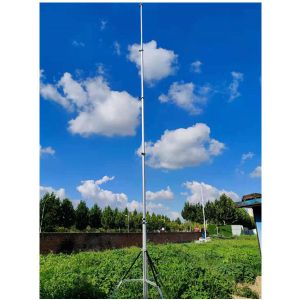 Hand Push Up Telescopic Antenna Mast Locked by Flexible Tip