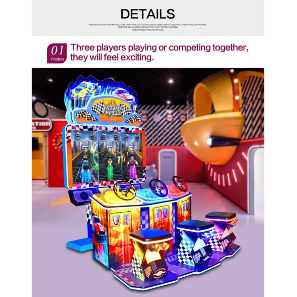 Nitro Speed (3PL With Seat) Racing Large 55 Inch LCD Screen Simulating Arcade Game Machine