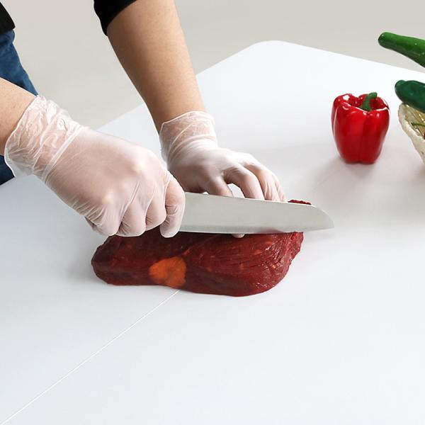 Plastic Food Grade disposable vinyl powder free gloves Waterproof