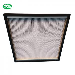 China High Efficiency HEPA Media Filter / Glass Filter With Sandwich Wooden Board Frame wholesale