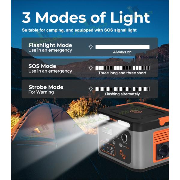 Travel Solar Powered Power Station Camping 1000 Watt LiFePO4 Battery