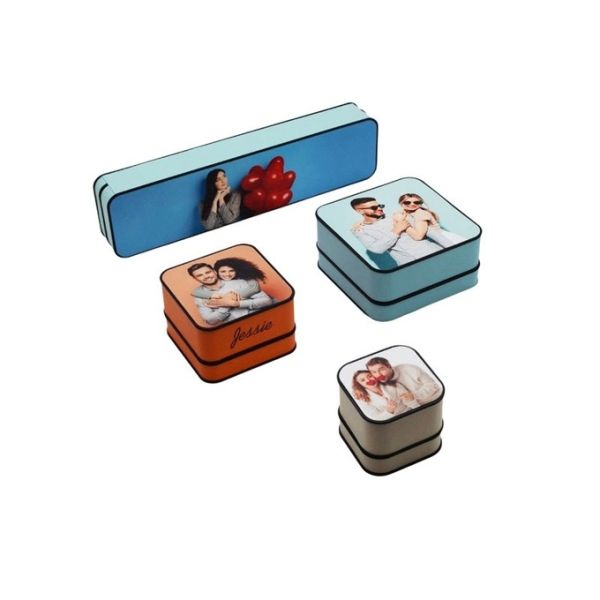 Diy Sublimation Leather Jewelry Box With Printable PET Sheet Personalised Photo Gifts