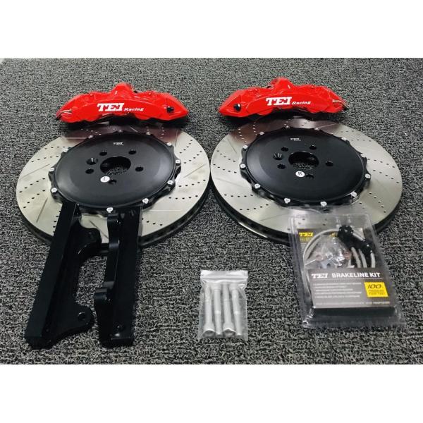 Six Piston TEI Racing Big Brake Kit Made For Jaguar F-Pace 20inch 405*34 Drilled And Slotted Rotor