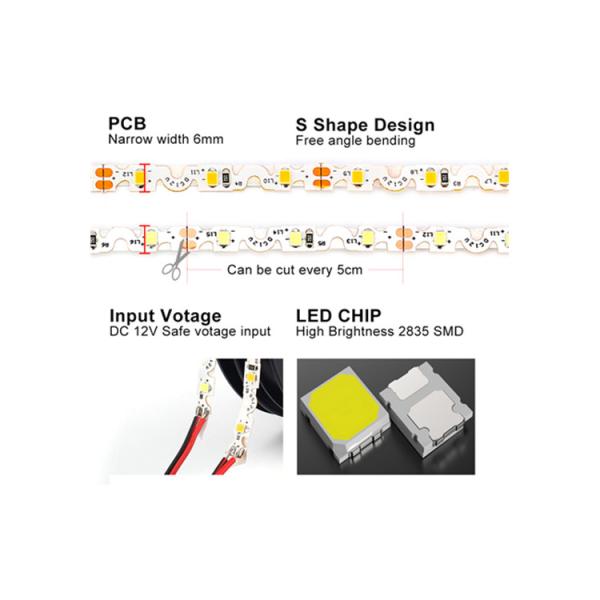 Flexible SMD 2835 Bendable Led Strip 5m Cold White / Warm White Multi Color 12V 300leds