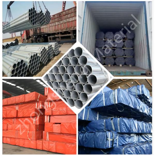 EMT Pipe Hot Dip Galvanized Mild Steel Welded Pipes ASTM DN350 DN50 1 inch 1.5 inch For Construction GI Steel Pipe