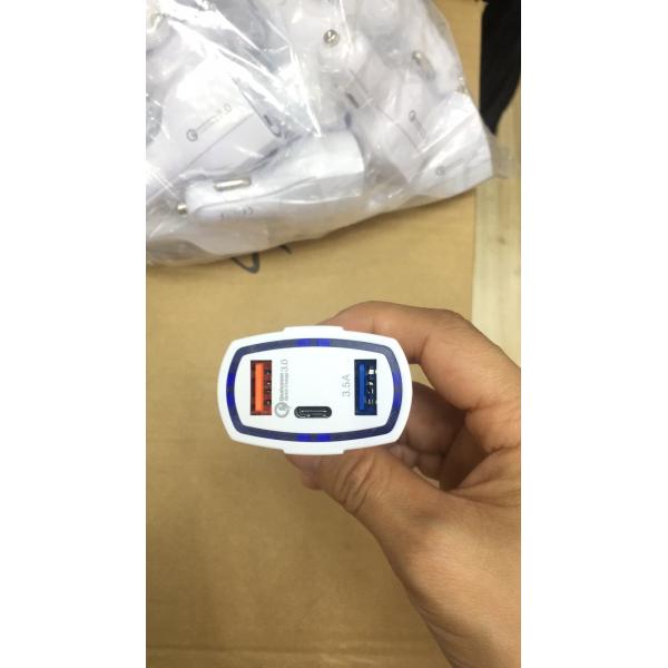7A 3 USB CAR CHARGER QC3.0 TYPE-C+ USB Universal Compatible USB CAR CHARGER for all electronics cheap price
