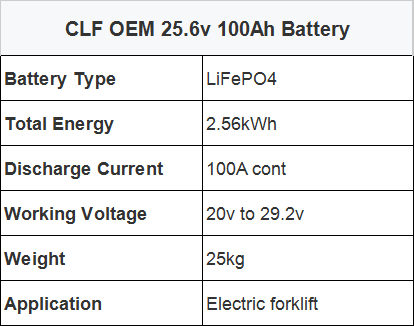 CLF Electric Forklift Lifepo4 Lithium Battery Packs OEM 48V 200Ah 300Ah 50Ah For AGV
