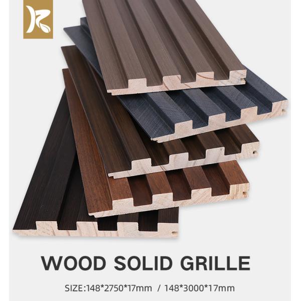 Environmental Protection Wall Panel Wood Grille Groove Solid Wood Wall Panel