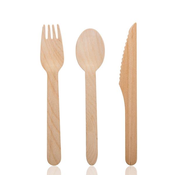 Quality Knife Fork Disposable Wooden Cutlery Set AAA Grade for sale