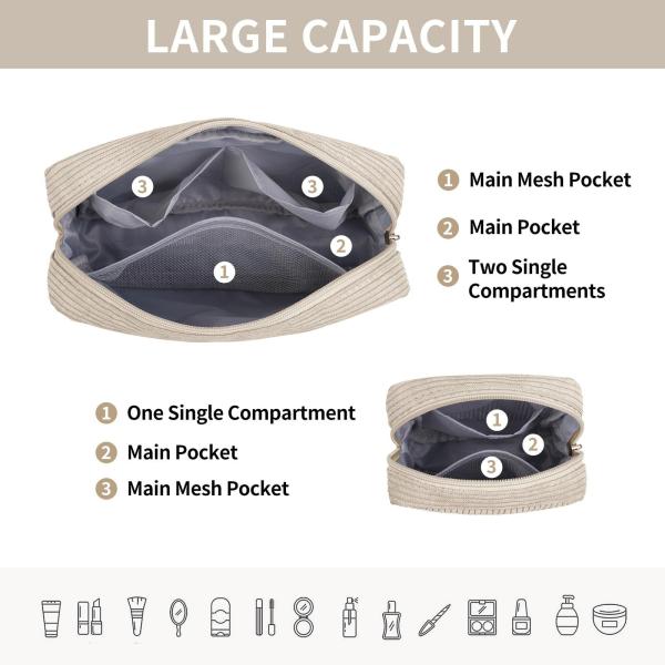 Toiletry bag Makeup bag Corduroy Hold bag