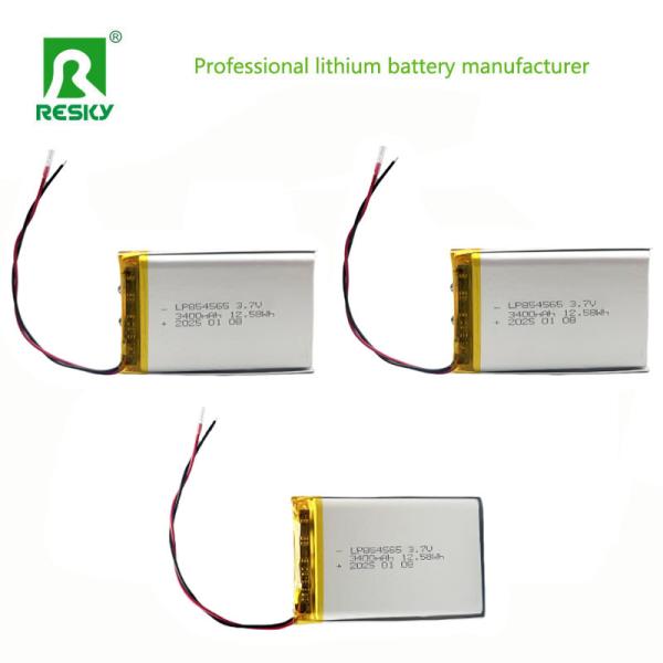 3.7V 3400mAh Lithium Polymer Battery Pack 854565 Lipo Battery For Walkie-Talkie