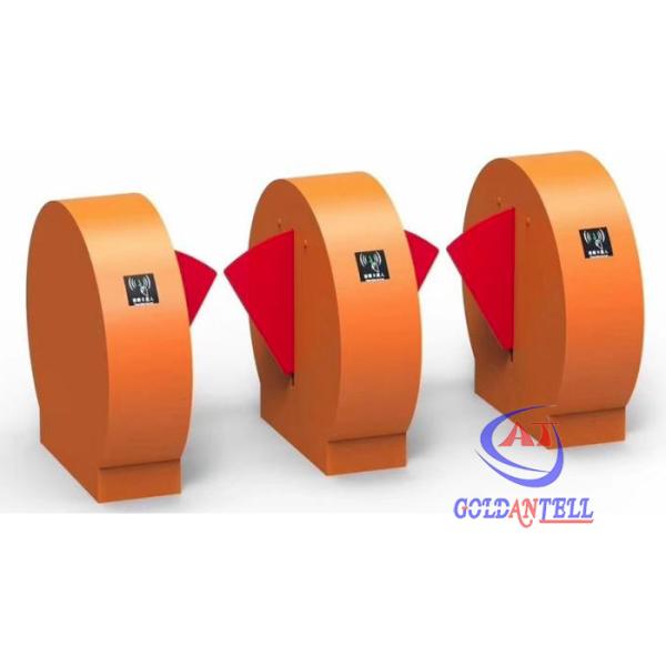 RFID Barcode Facial Recognition Flap Barrier Gate Pedestrian Access Control System
