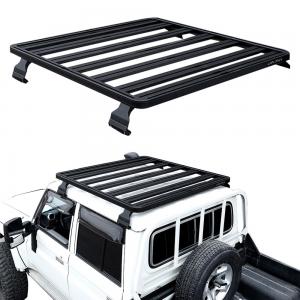 China Rain Gutter Installation Off Road Land Cruiser LC79 Aluminum 4X4 Roof Rack for Toyota wholesale