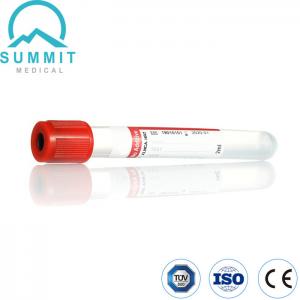 China Medical Disposable Vacuum Blood Collection Tube Without Additive 2ml Red Cap on sale